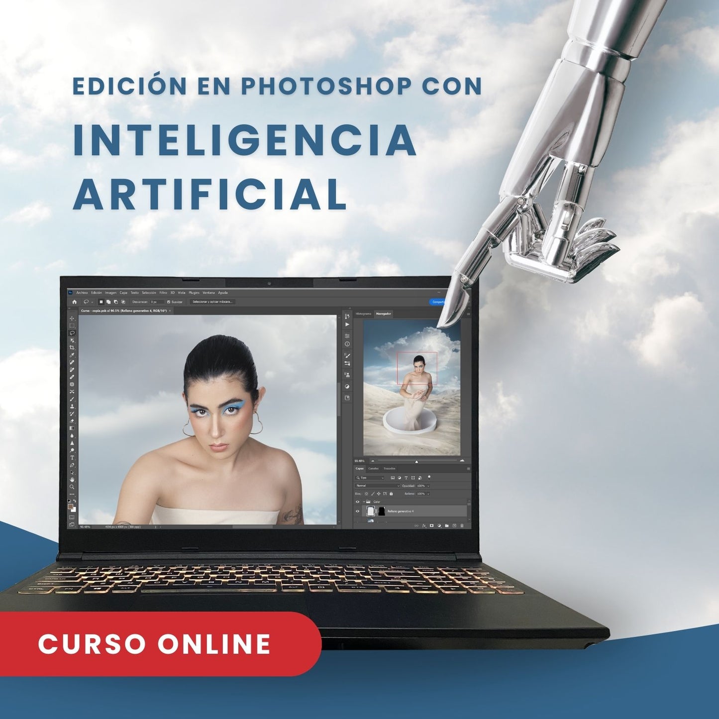 Curso edición en photoshop con IA | Lucero Ardila